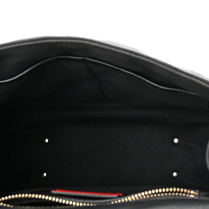 Valentino Garavani Lambskin VLTN Print Candystud Top Handle Bag Black 4 of 8