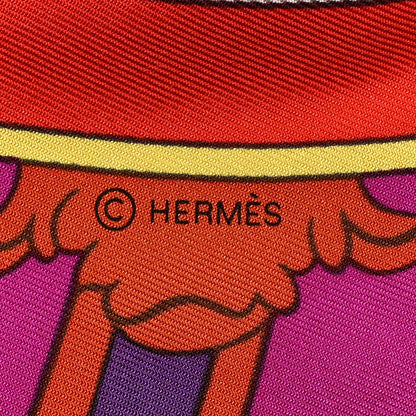 Hermes Silk Washingtons Carriage Scarf 90 Fuchsia Rose Vif 3 of 3