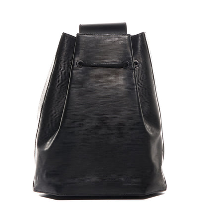 Louis Vuitton Epi Sac a Dos Drawstring Bag Black 1 of 8