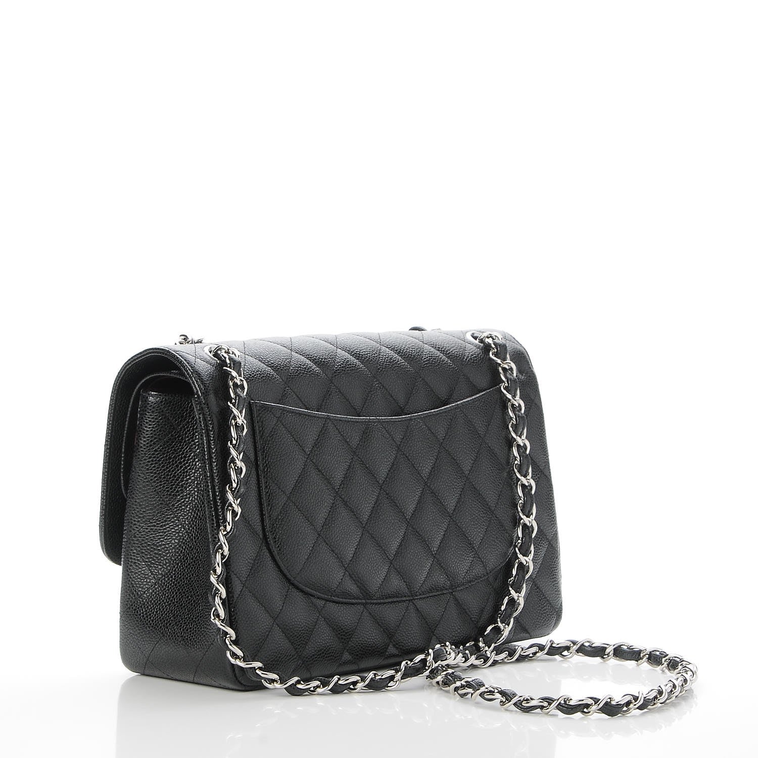 Chanel Caviar Quilted Jumbo Double Flap Black 4 of 9