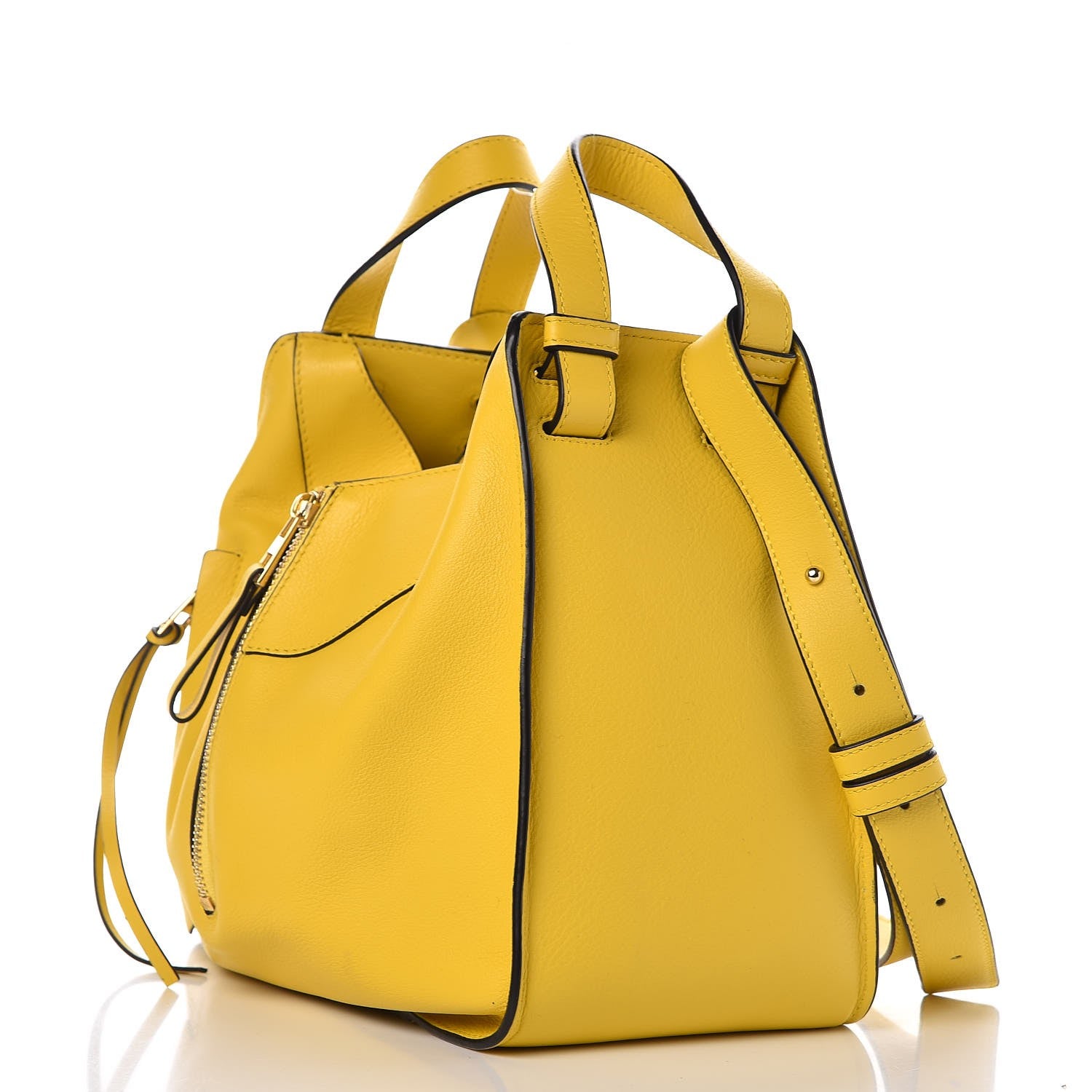 Loewe Calfskin Small Hammock Shoulder Bag Yellow 3 of 6