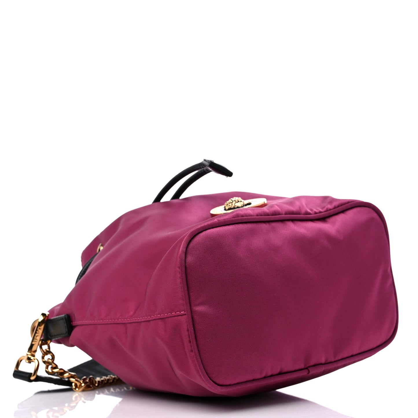 Nylon Medusa Bucket Bag Dahlia Black