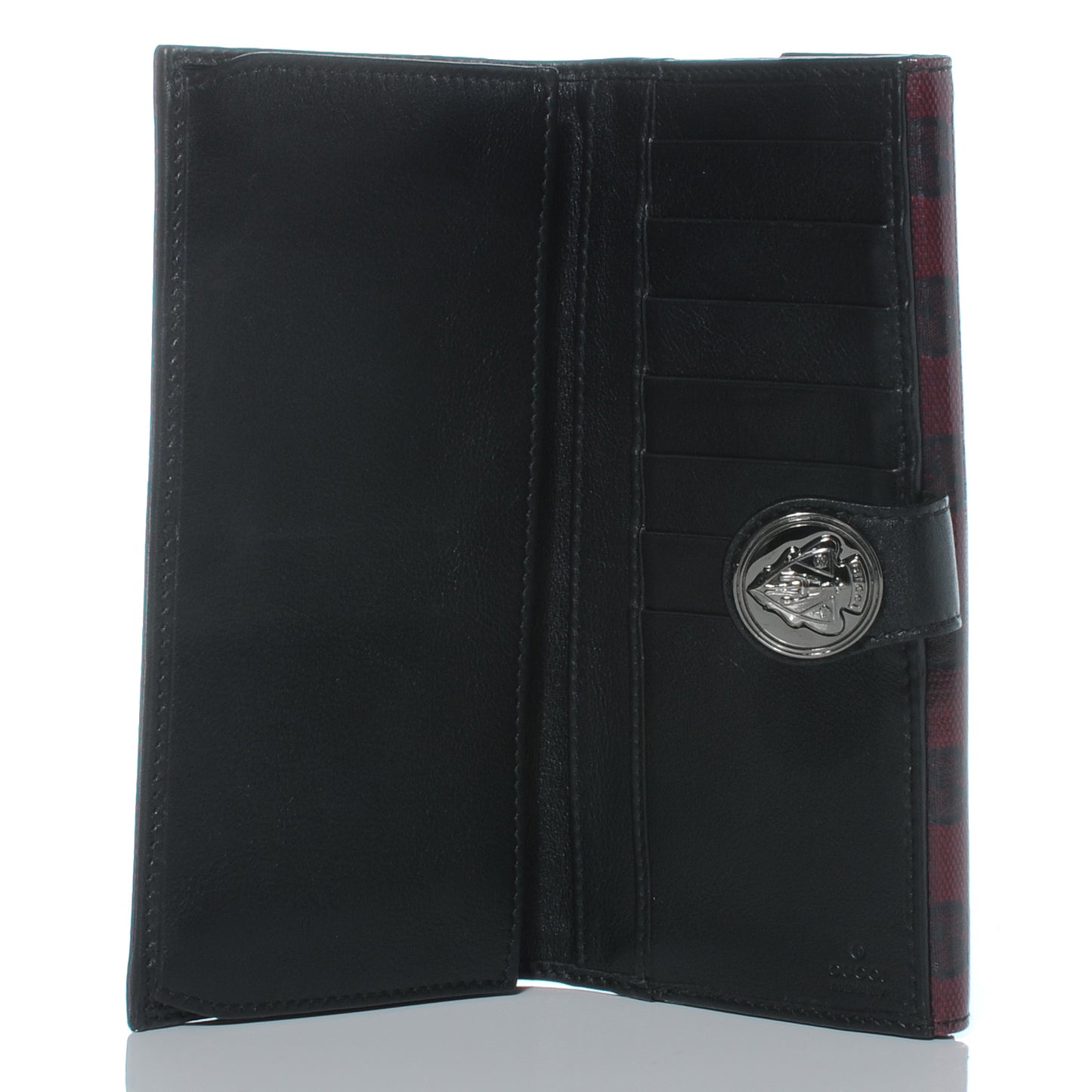 Crystal Monogram Hysteria Continental Wallet Light Cherry Black