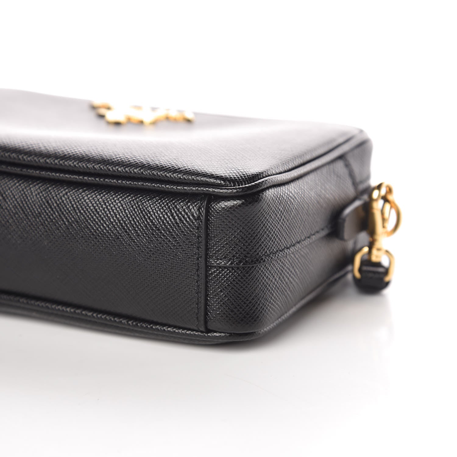 Prada Saffiano Small Camera Crossbody Bag Black 10 of 10