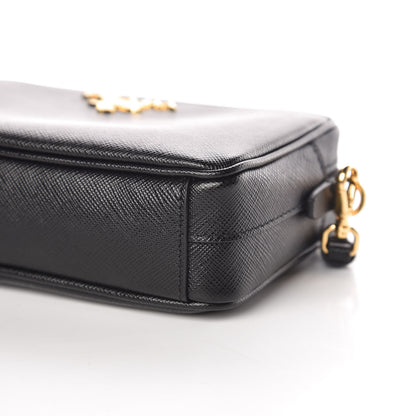 Prada Saffiano Small Camera Crossbody Bag Black 10 of 10