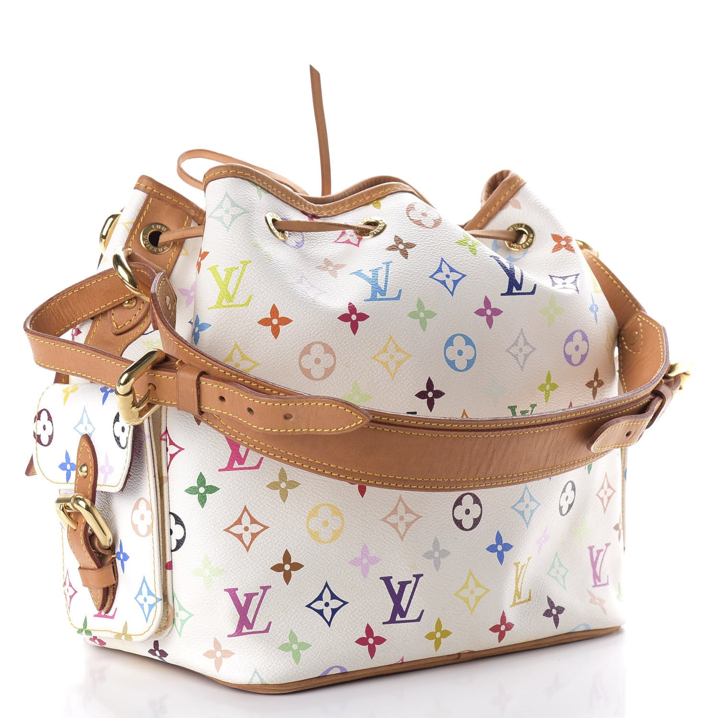 Monogram Multicolor Petit Noe White