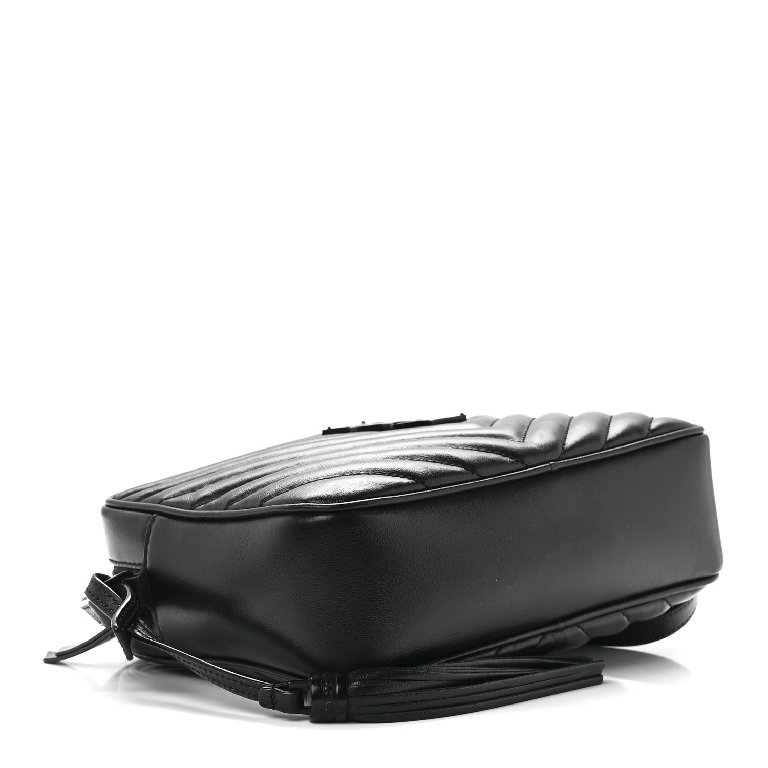 Saint Laurent Calfskin Matelasse Monogram Lou Camera Bag Black 4 of 10