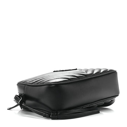 Saint Laurent Calfskin Matelasse Monogram Lou Camera Bag Black 4 of 10