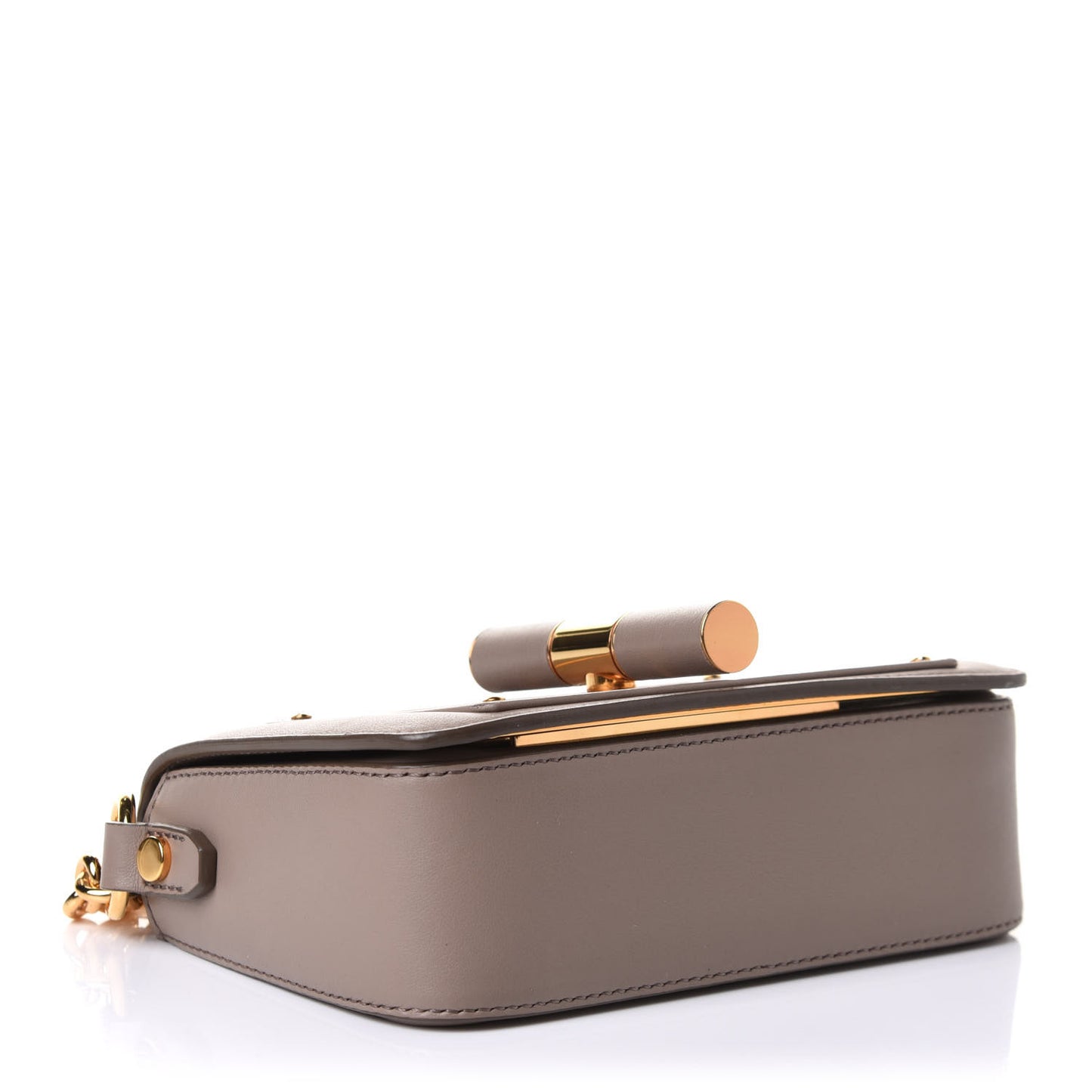 Calfskin Small Natalia Chain Bag Taupe