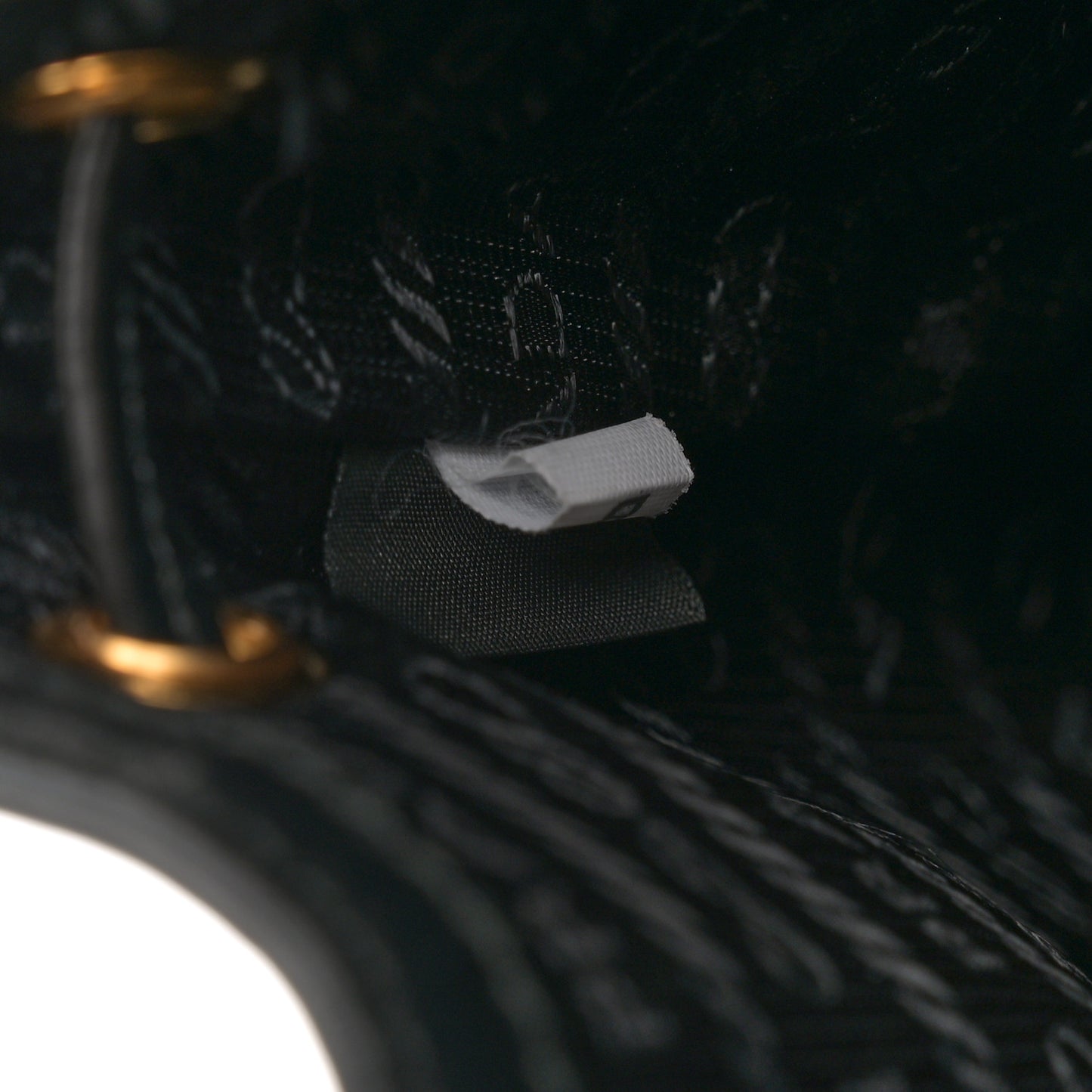 Jacquard Logo Mini Bucket Crossbody Bag Black