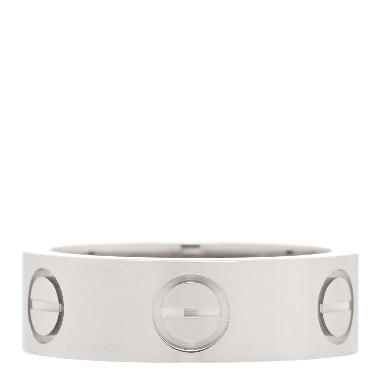 Cartier 18K White Gold 5.5mm LOVE Ring 47 4 2 of 4