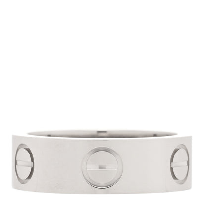 Cartier 18K White Gold 5.5mm LOVE Ring 47 4 2 of 4
