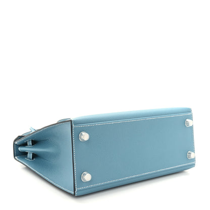 Hermes Epsom Kelly Sellier 25 New Blue Jean 4 of 8