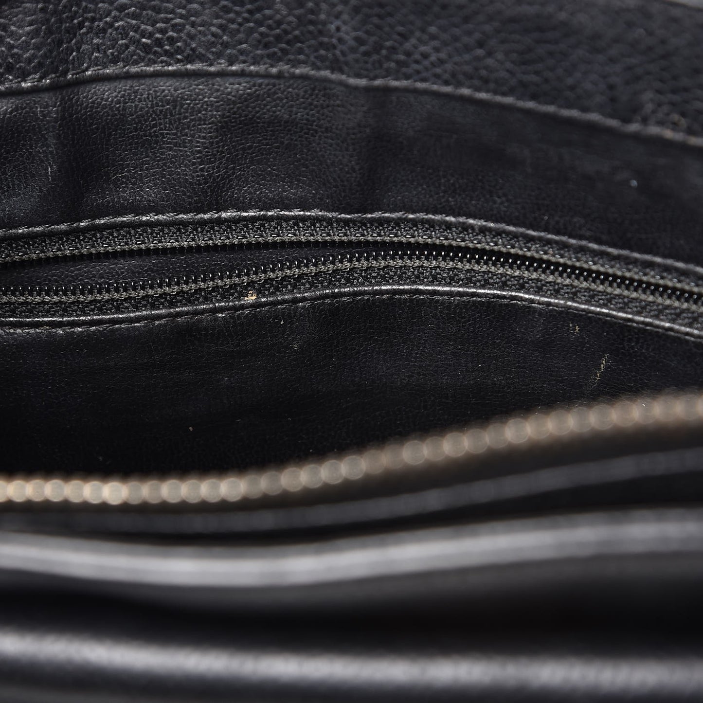 Caviar Flap Shoulder Bag Black