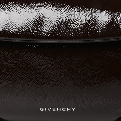 Givenchy Patent Calfskin Small P'tit Voyou Shoulder Bag Ebony Brown 8 of 10