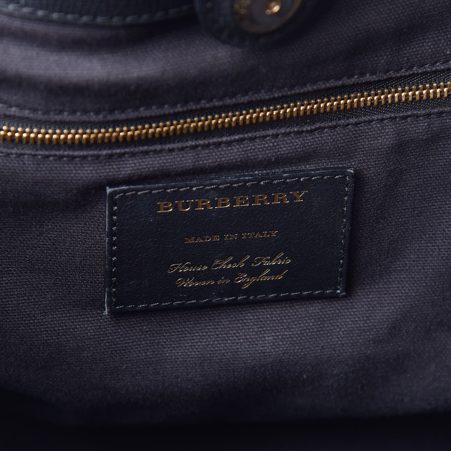 Burberry Grainy Calfskin House Check Small Canterbury Black 8 of 11