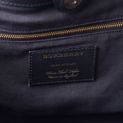Burberry Grainy Calfskin House Check Small Canterbury Black 8 of 11