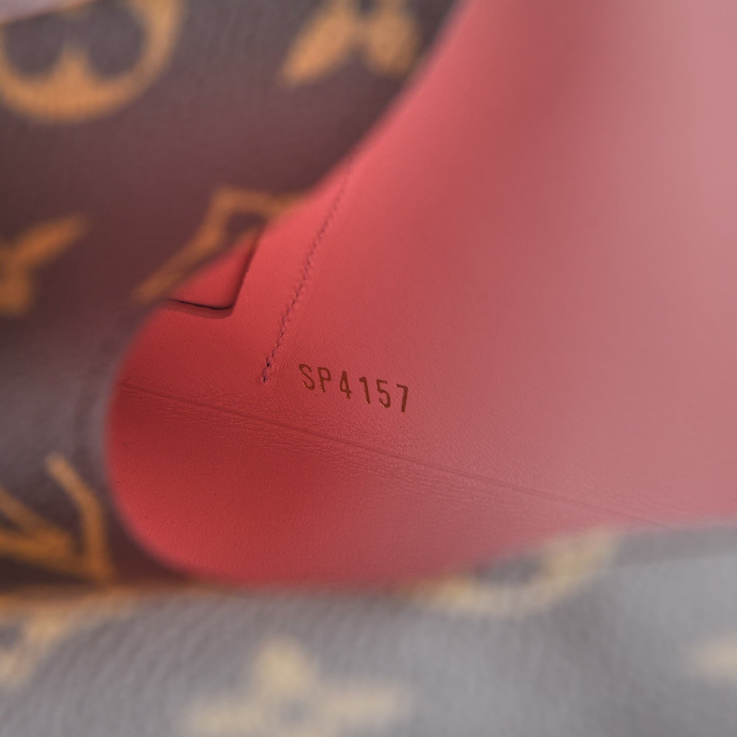 Monogram Large Kirigami Pochette Insert Rose Ballerine