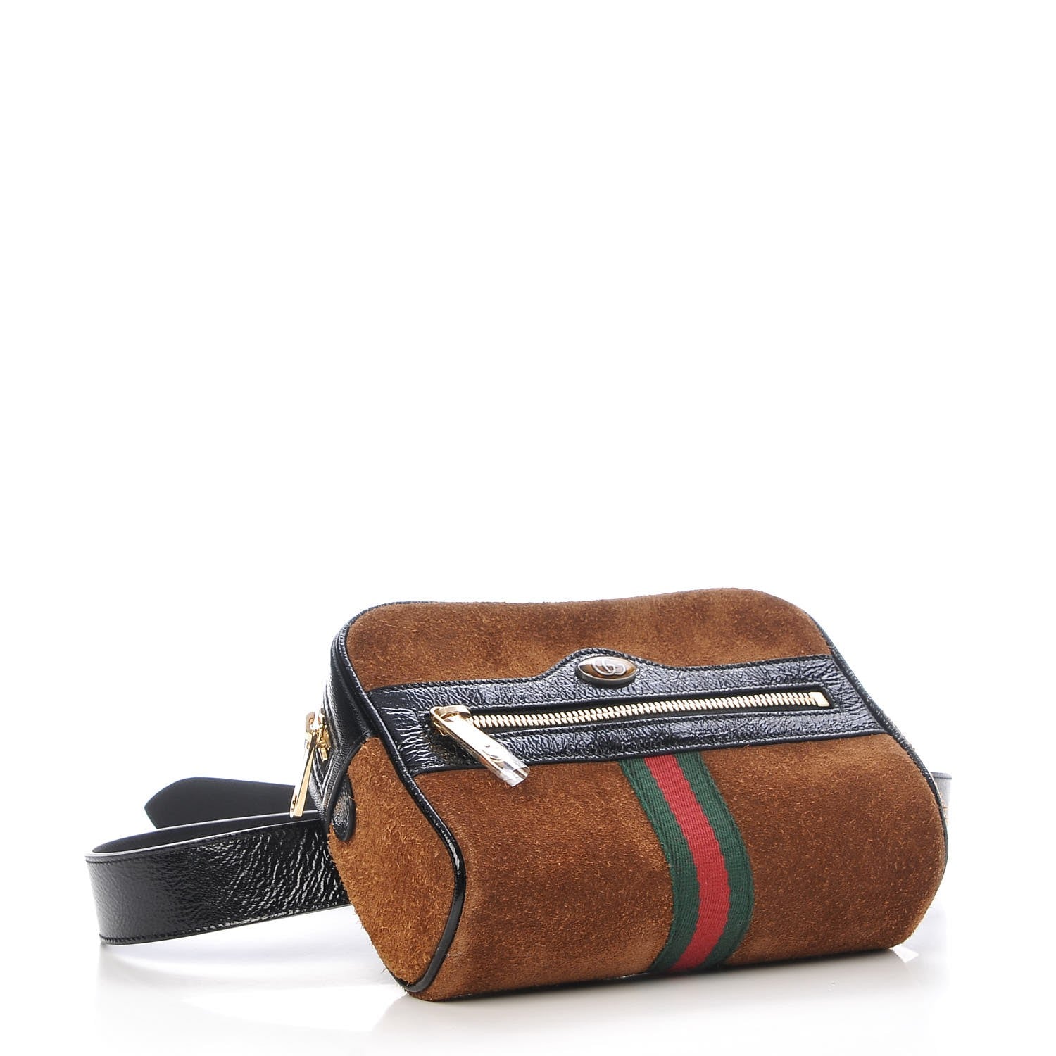 Gucci Suede Small Ophidia Belt Bag 95 38 Brown 4 of 8