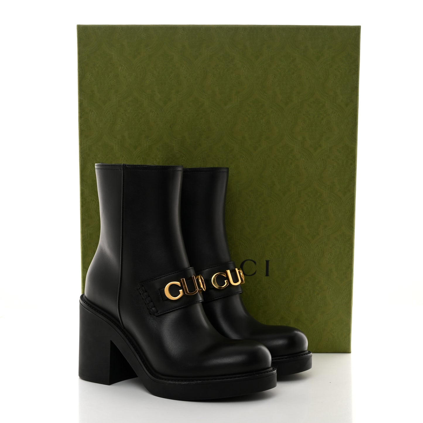 Magnum Calfskin Flores Ankle Boots 37.5 Black