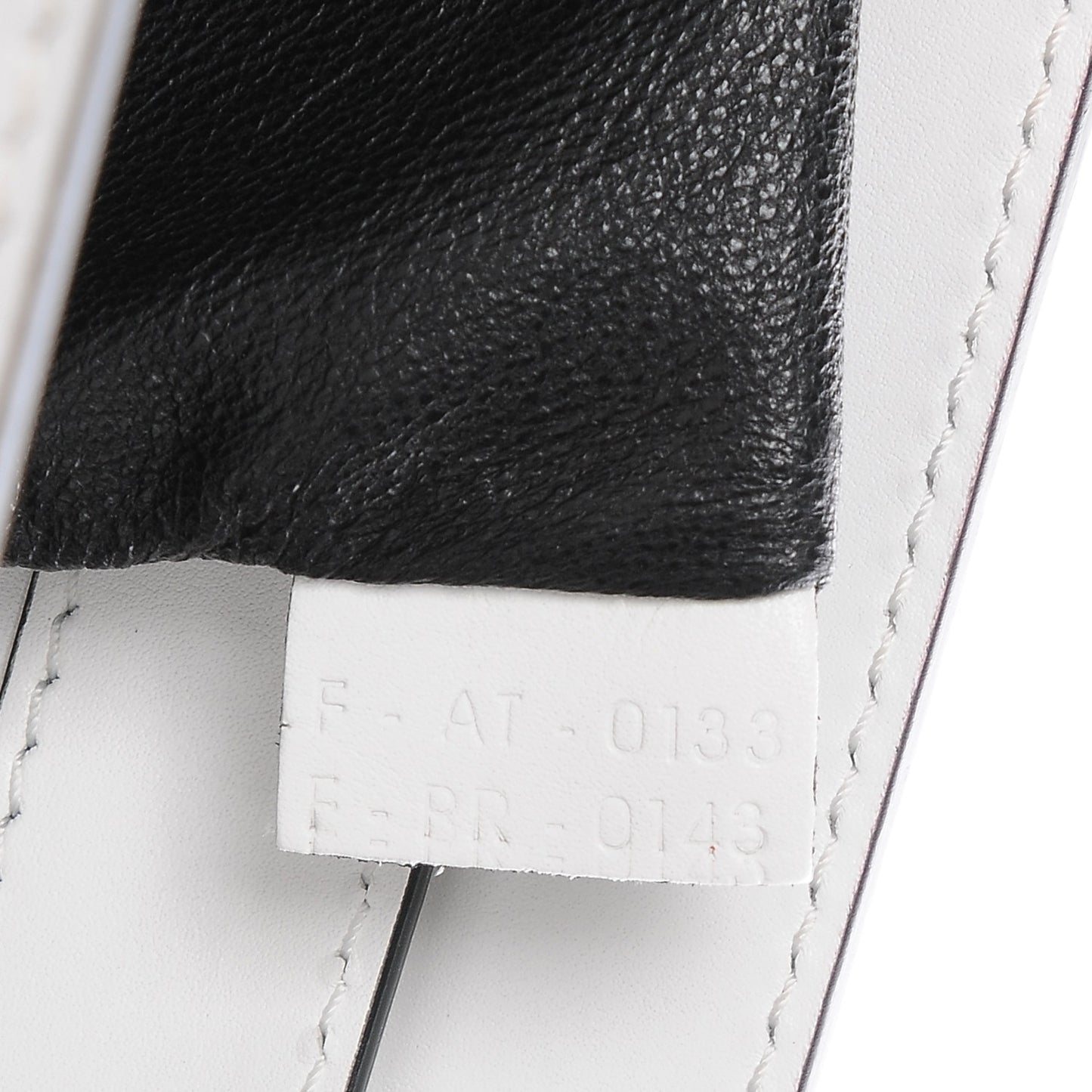 Satin Calfskin Mini Bi-Color Luggage White Black