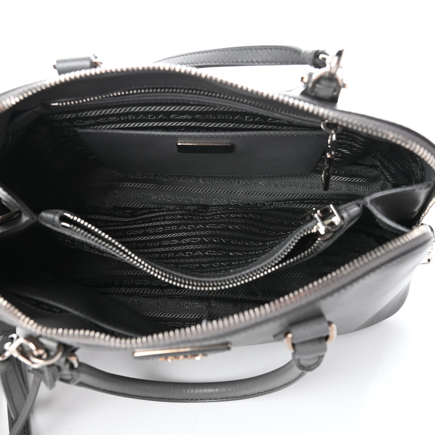 Saffiano Vernice Medium Promenade Tote Marmo