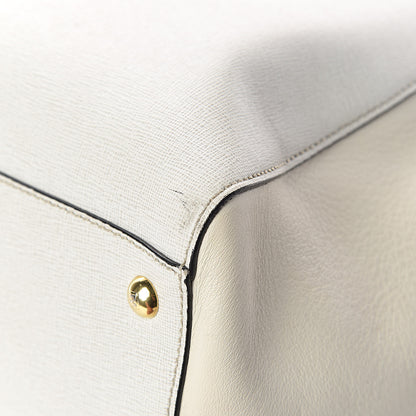 Fendi Vitello Elite Large 2Jours Tote Latte Bianco 13 of 15