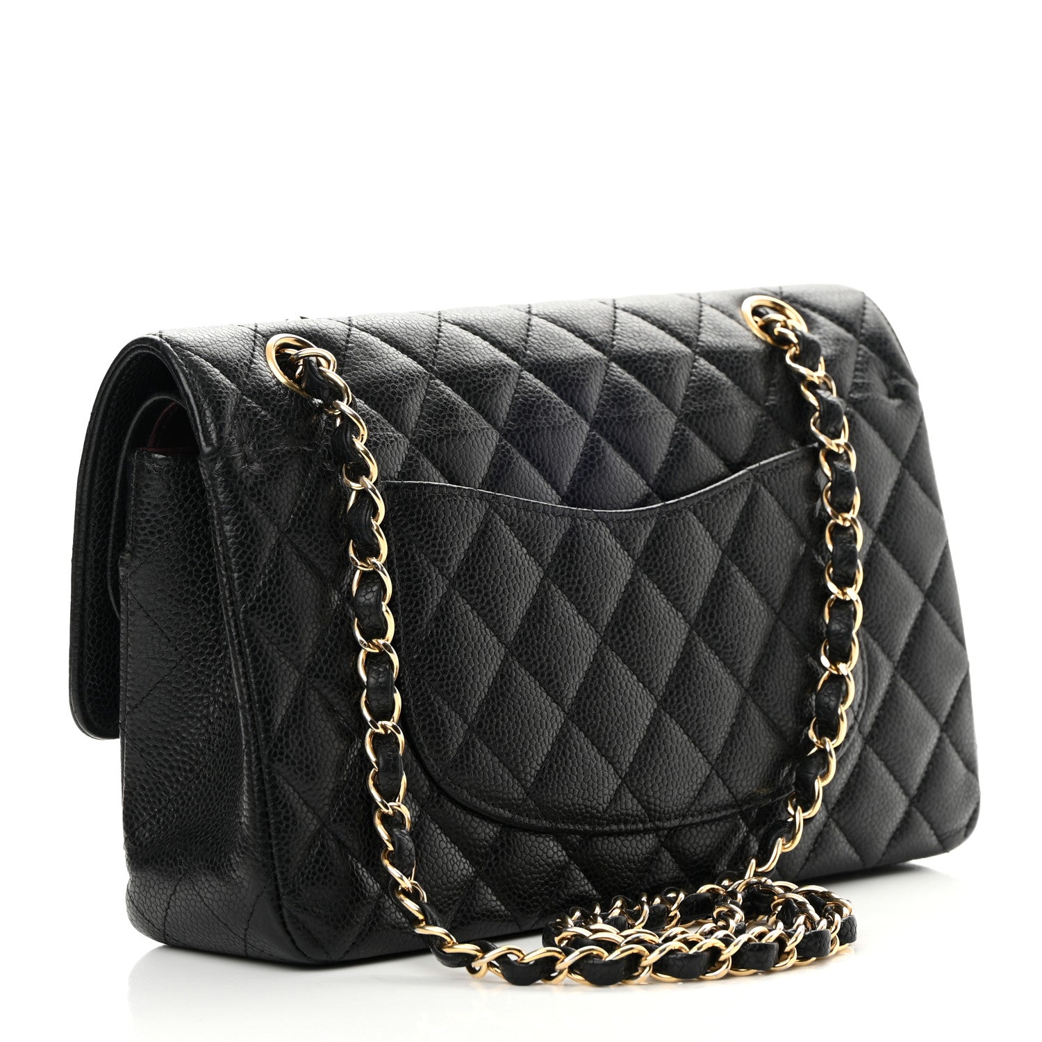 Chanel Caviar Quilted Medium Double Flap Black 3 of 16