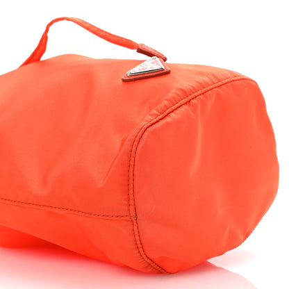 Prada Tessuto Nylon Vela Drawstring Pouch Orange 10 of 12