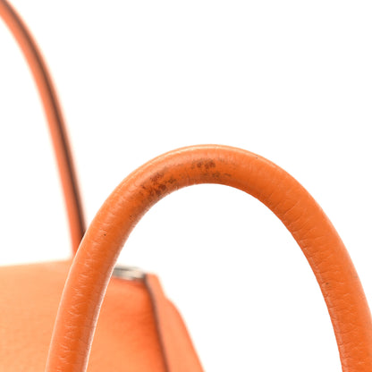 Hermes Taurillon Clemence Lindy 30 Orange 16 of 18