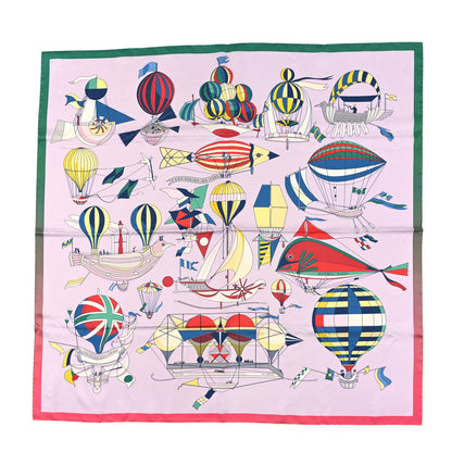 Hermes Silk Les Folies Du Ciel Double Face Scarf 90 1 of 4