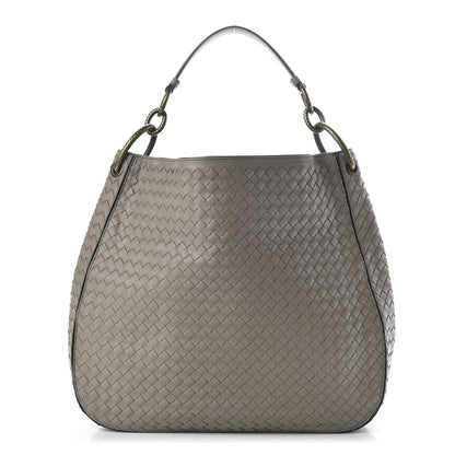 Bottega Veneta Nappa Intrecciato Medium Loop Steel 1 of 8