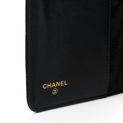 Chanel Lambskin Quilted Agenda Cover Black 4 of 5