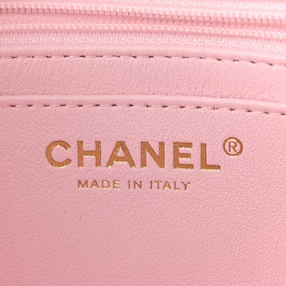 Chanel Lambskin Quilted Mini Top Handle Rectangular Flap Light Pink 6 of 11