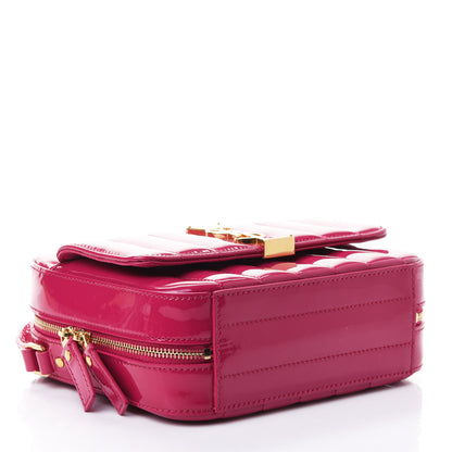 Saint Laurent Patent Matelasse Monogram Vicky Camera Bag Bubblegum 3 of 4