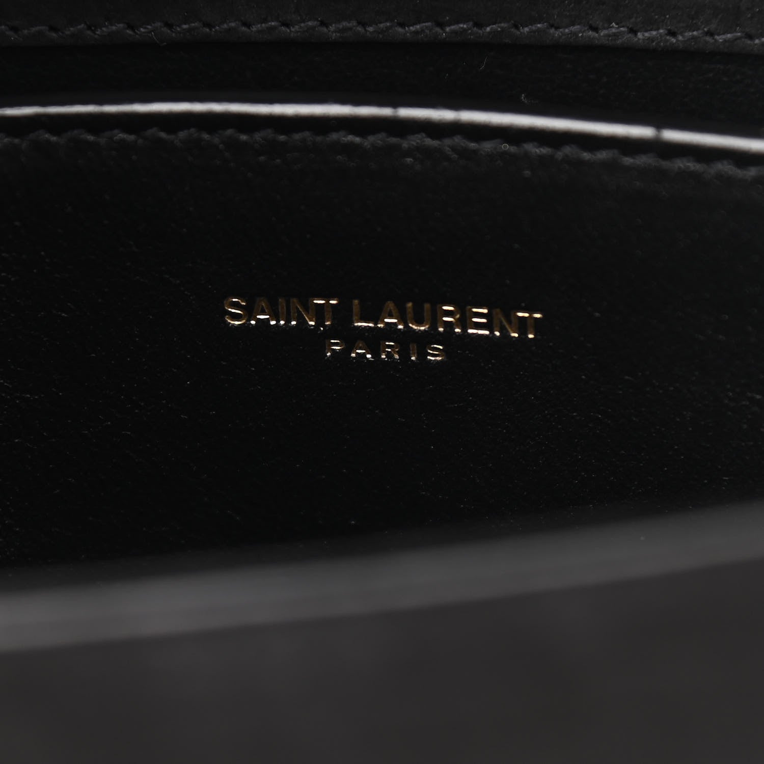 Saint Laurent Nubuk Crocodile Embossed Mini Classic Monogram Cassandra Top Handle Black 7 of 12