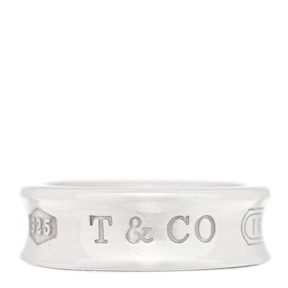 Tiffany Sterling Silver 1837 Band Ring 51 5.75 1 of 4
