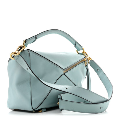 Loewe Calfskin Medium Puzzle Bag Light Blue 4 of 25
