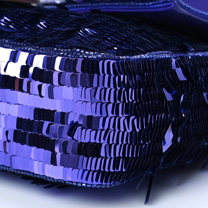 Fendi Sequin Paillettes Shiny Nappa Sex and the City Baguette Viola Purple Rain 11 of 12