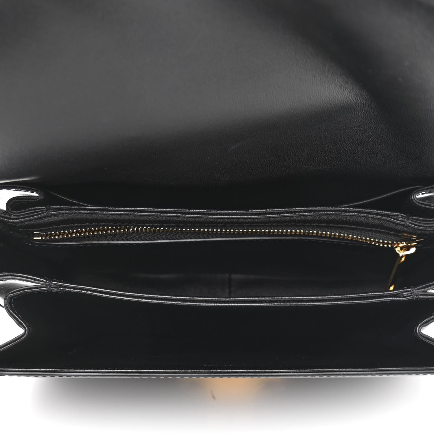 Celine Shiny Calfskin Medium Triomphe Black 5 of 15