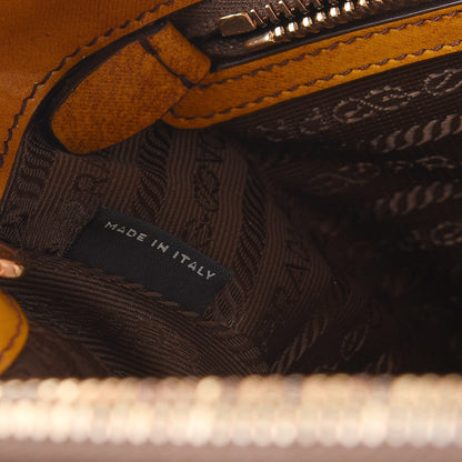 Prada Spazzolato Medium Double Zip Tote Sole Fume 8 of 13