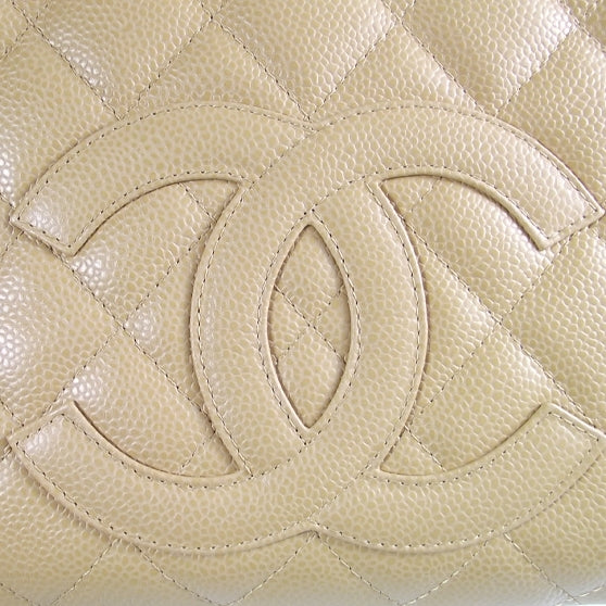 Chanel Caviar Quilted Hobo Beige 10 of 10