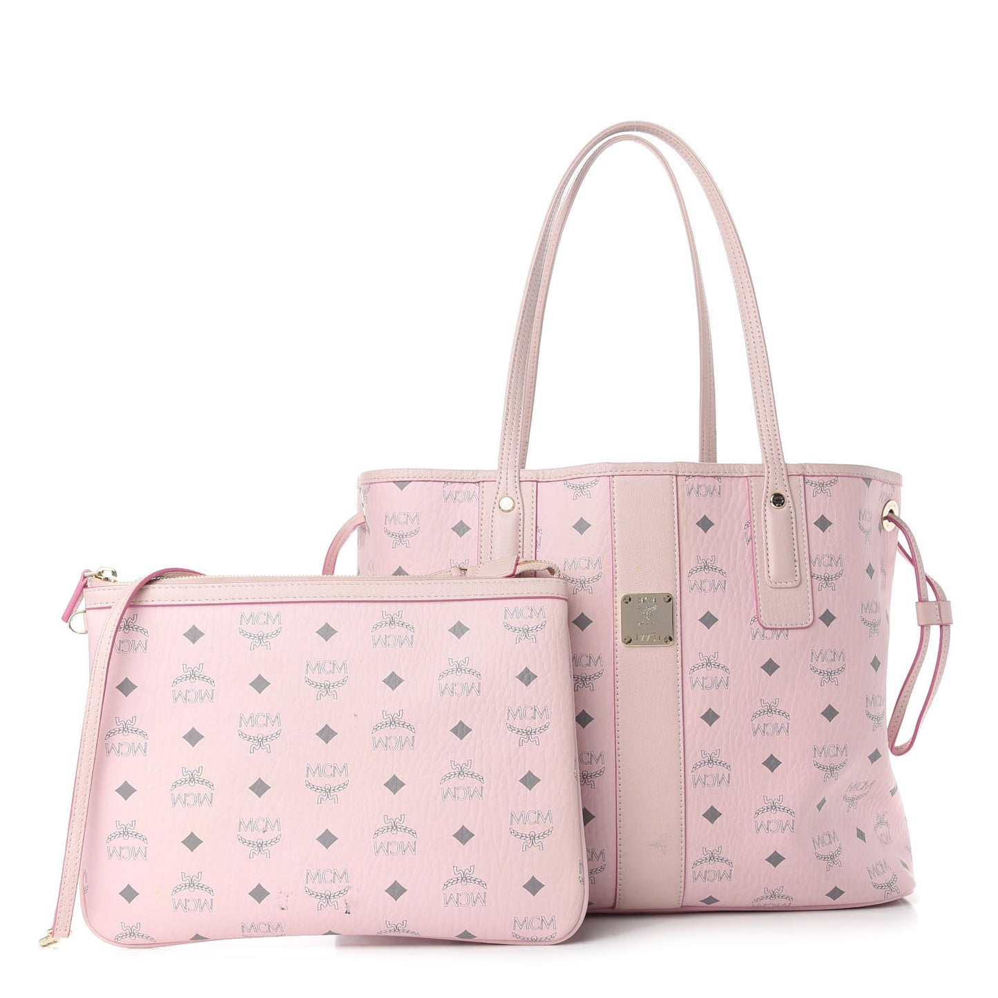 Visetos Medium Liz Reversible Shopper Tote Soft Pink