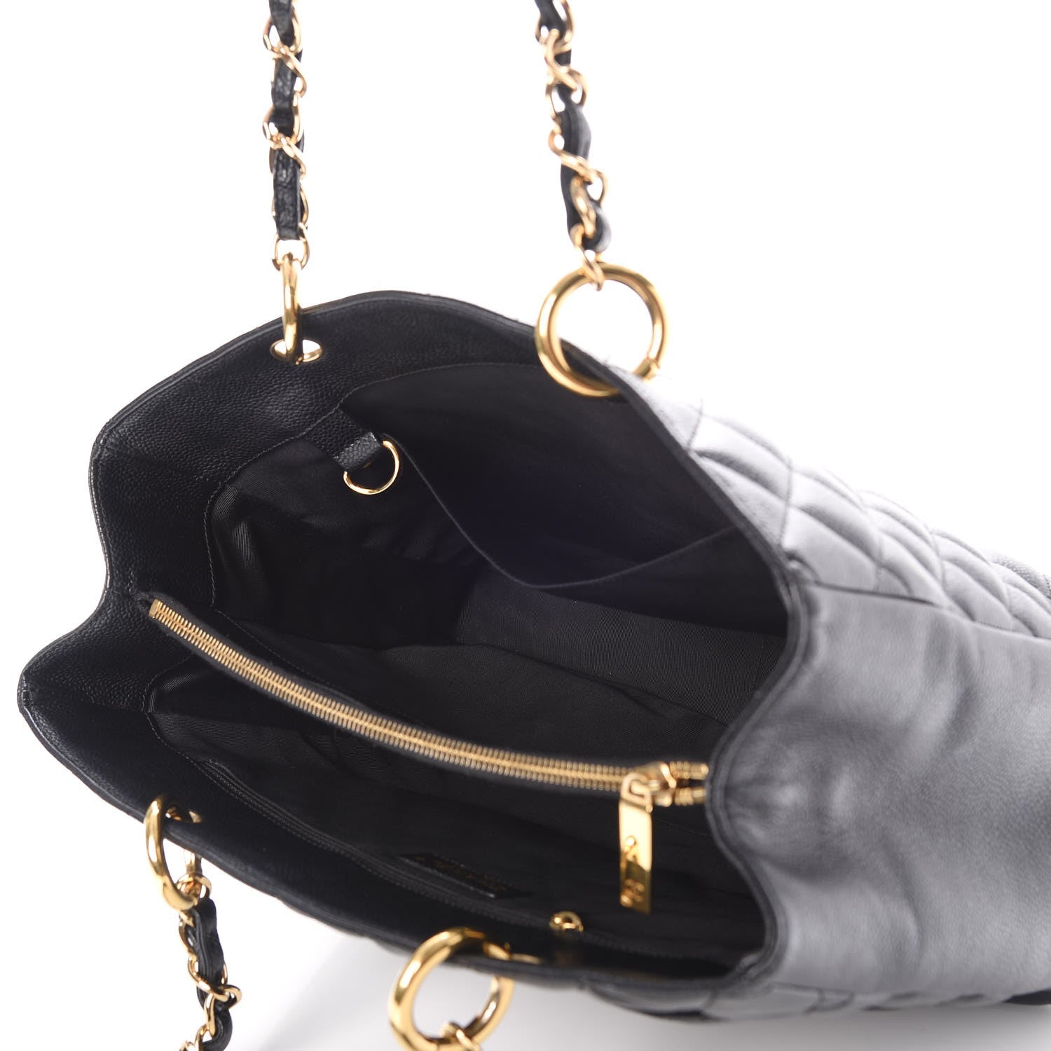 Chanel Caviar Quilted Grand Shopping Tote GST Black 5 of 8