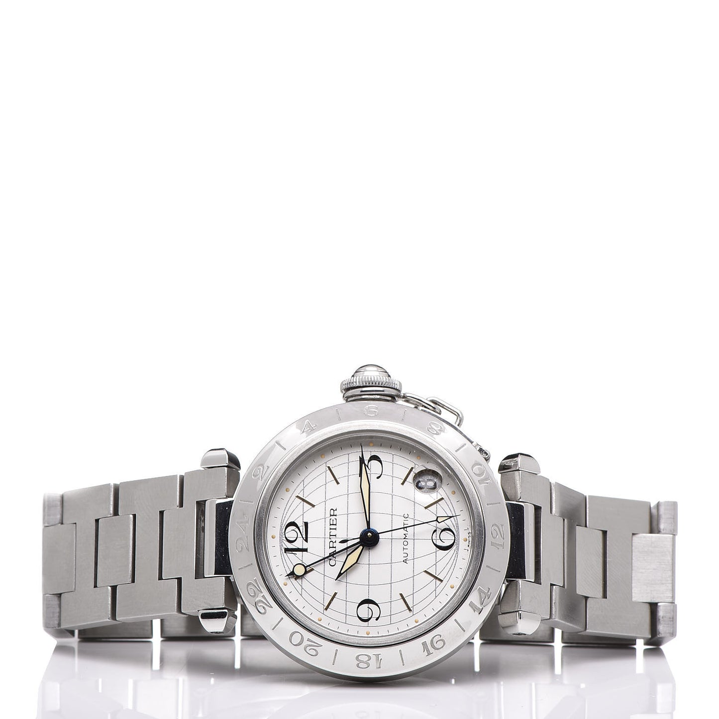 Stainless Steel 35mm Pasha GMT Automatic Watch