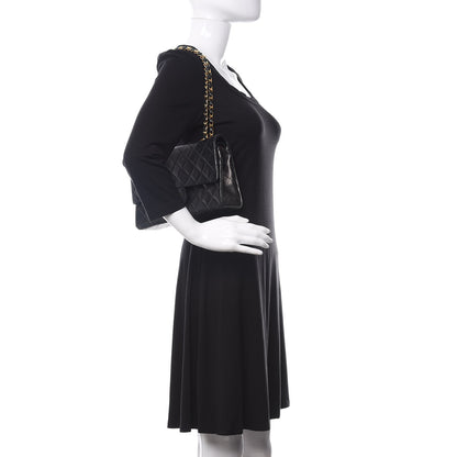 Chanel Lambskin Quilted Medium Double Flap Black 2 of 17