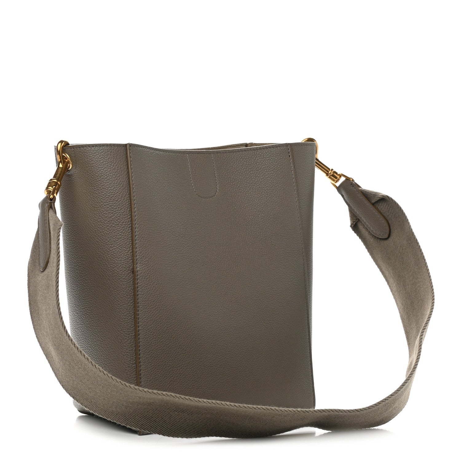 Celine Soft Grained Calfskin Small Sangle Bucket Bag Taupe 3 of 9