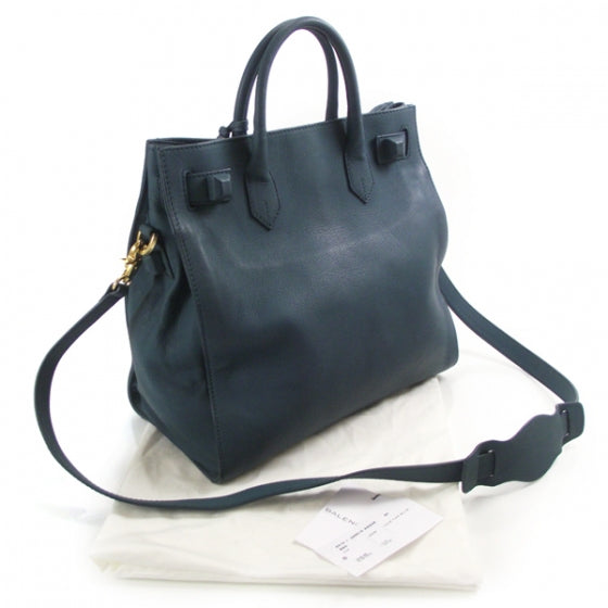 Balenciaga Chevre Lune Tote Bleu 3 of 12