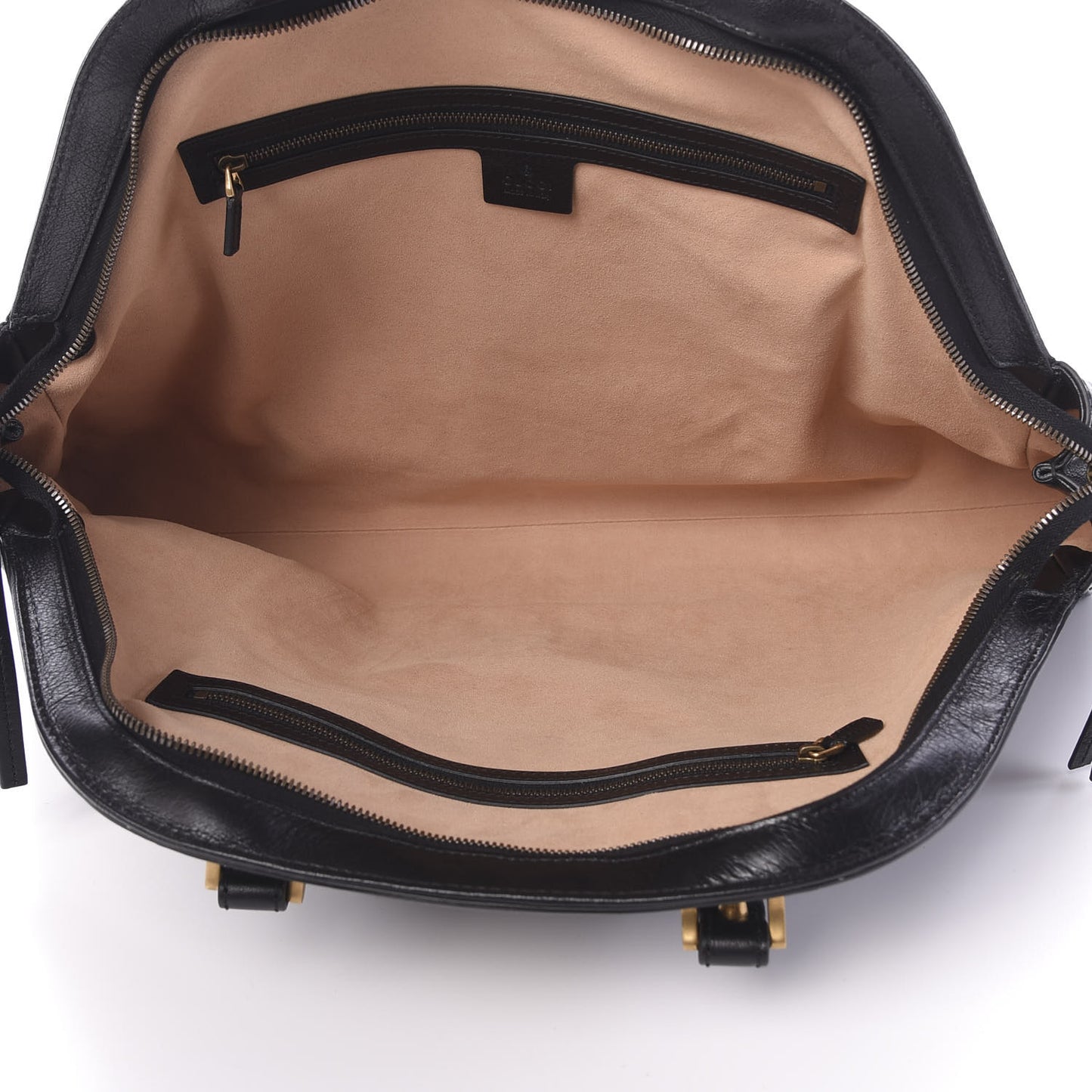 Calfskin Large Re(Belle) Top Handle Bag Black