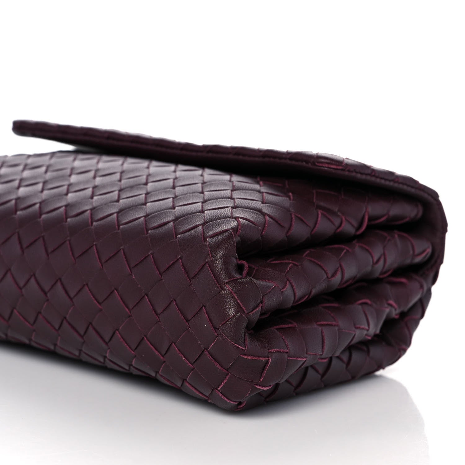 Bottega Veneta Nappa Intrecciato Flap Clutch Opera 9 of 9